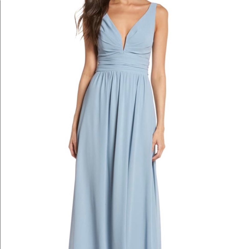 Light blue maxi dress